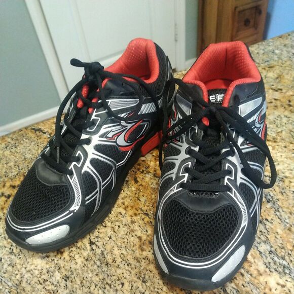 Gdefy Gravity Defyer Support Comfort Shoes TB9004MBR-M Black Red Silver Mens 9.5 main image 12
